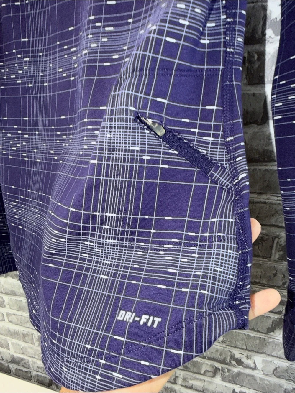 Nike Purple Plaid‎ Performance Hoodie for Women